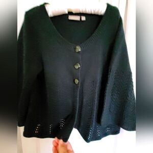 Vtg Croft & Barrows Black Sweater